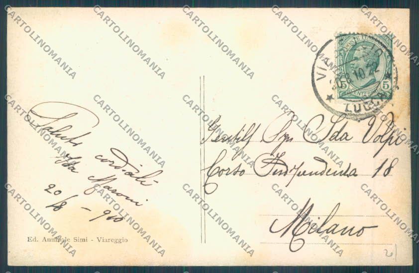 Lucca Viareggio cartolina ZB5514 – retro