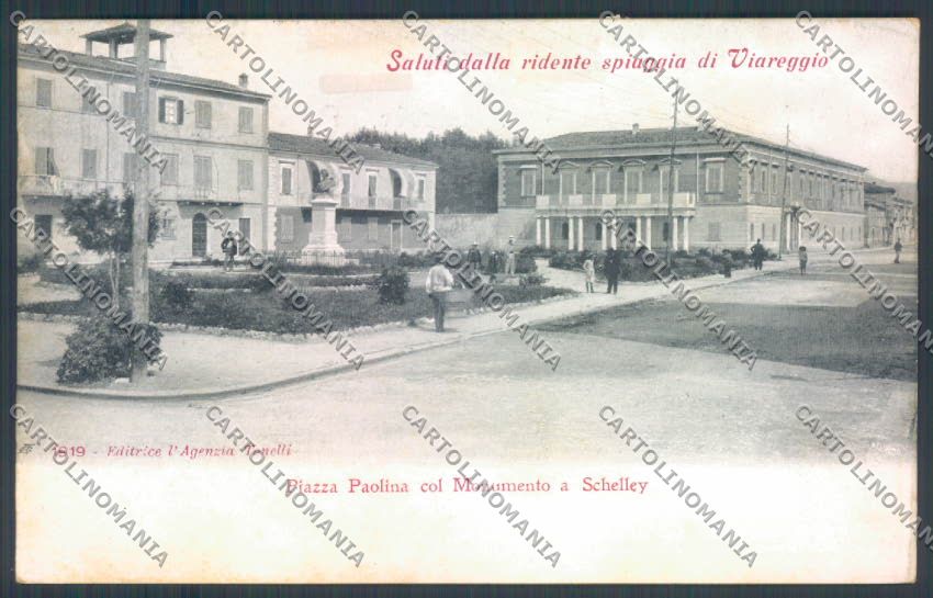 Lucca Viareggio Schelley cartolina ZB5520 – fronte