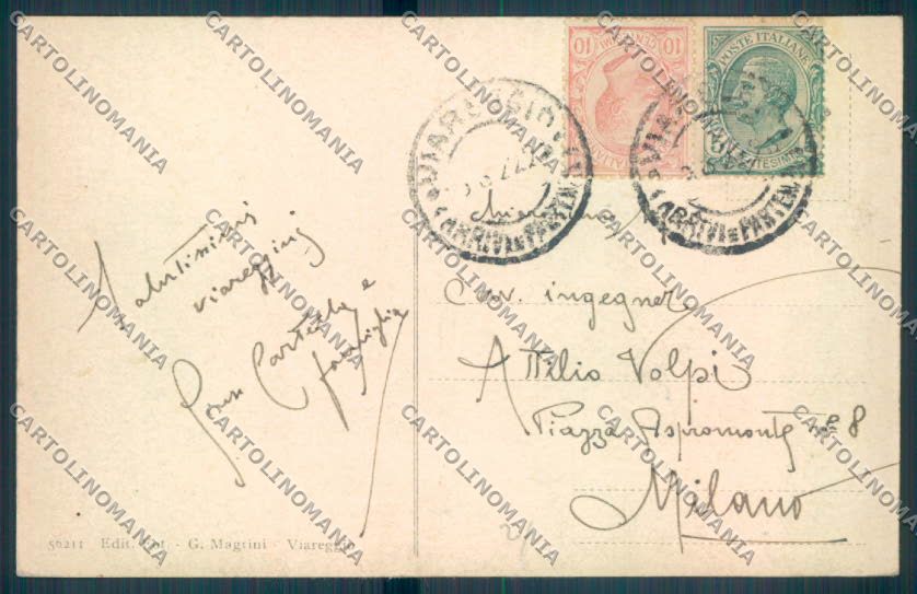 Lucca Viareggio cartolina ZB5521 – retro