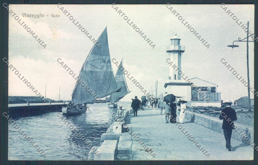 Lucca Viareggio Faro cartolina ZB5527 – fronte