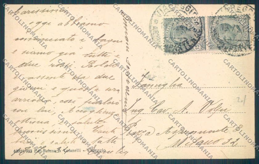 Lucca Viareggio cartolina ZB5533 – retro