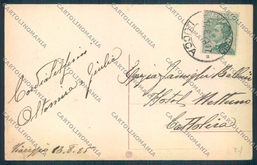 Lucca Viareggio cartolina ZB5536 – retro