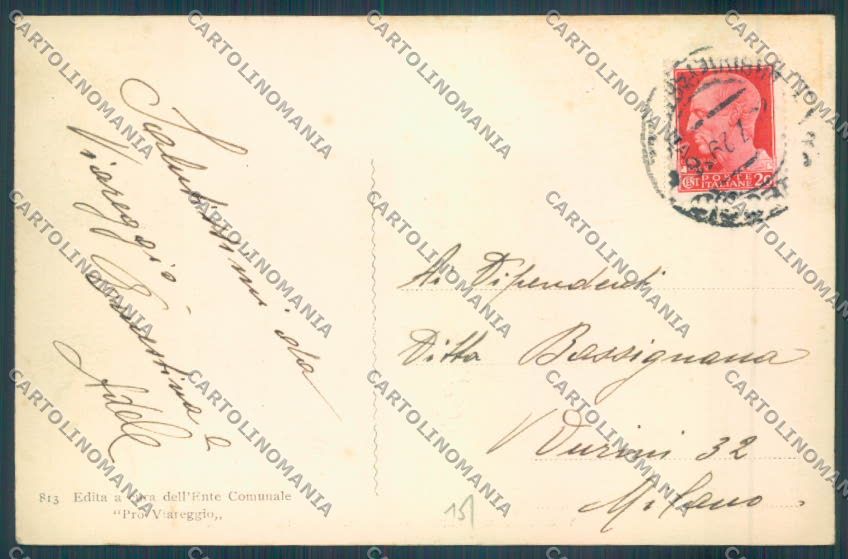 Lucca Viareggio Chiaro di Luna cartolina ZB5564 – retro