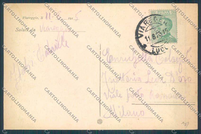 Lucca Viareggio cartolina ZB5572 – retro