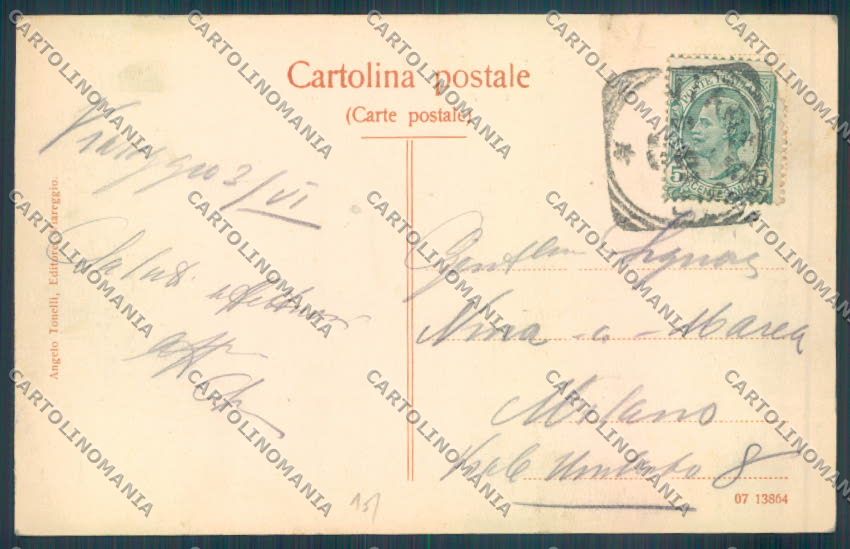 Lucca Viareggio cartolina ZB5575 – retro