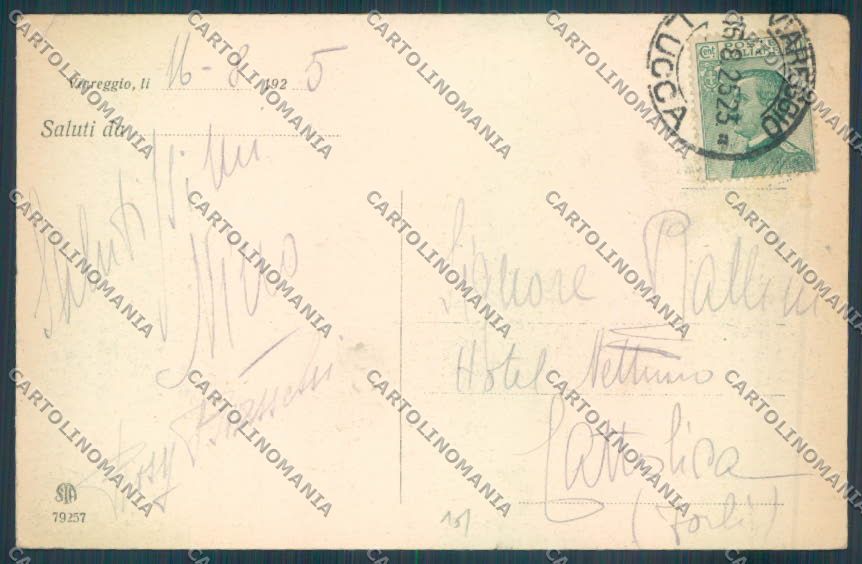 Lucca Viareggio cartolina ZB5576 – retro