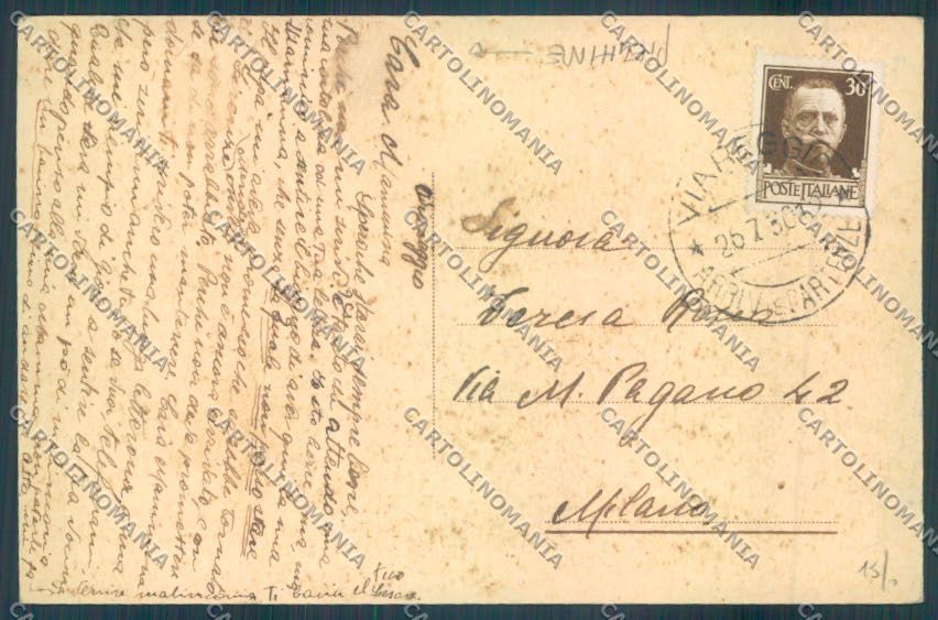 Lucca Viareggio PIEGHINE cartolina ZB5581 – retro