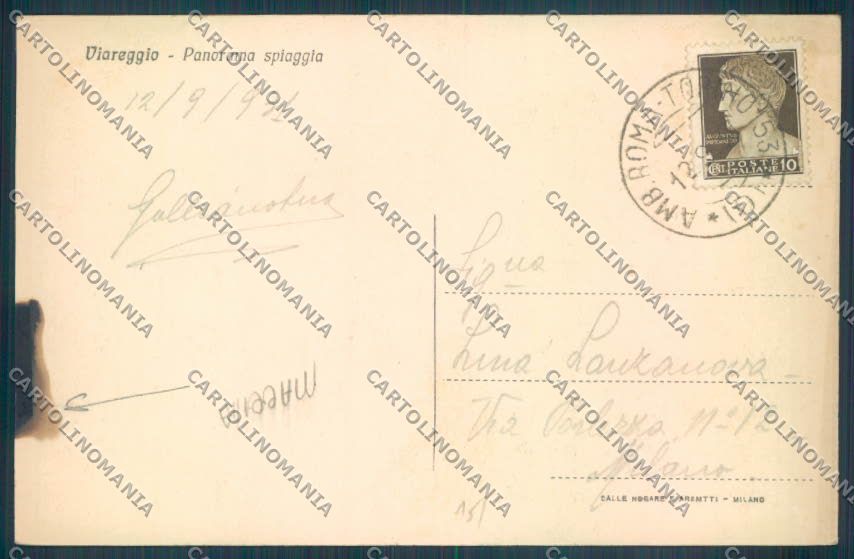 Lucca Viareggio MACCHIA cartolina ZB5586 – retro