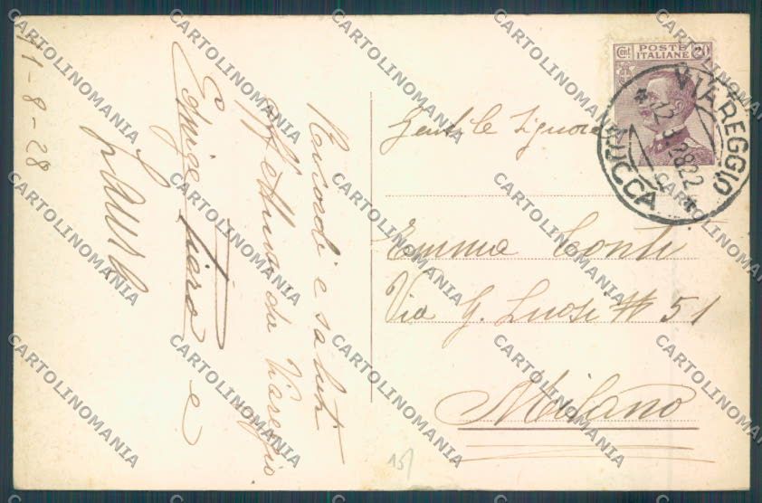 Lucca Viareggio cartolina ZB5590 – retro