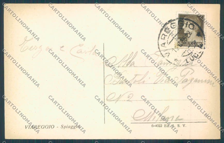 Lucca Viareggio cartolina ZB5598 – retro