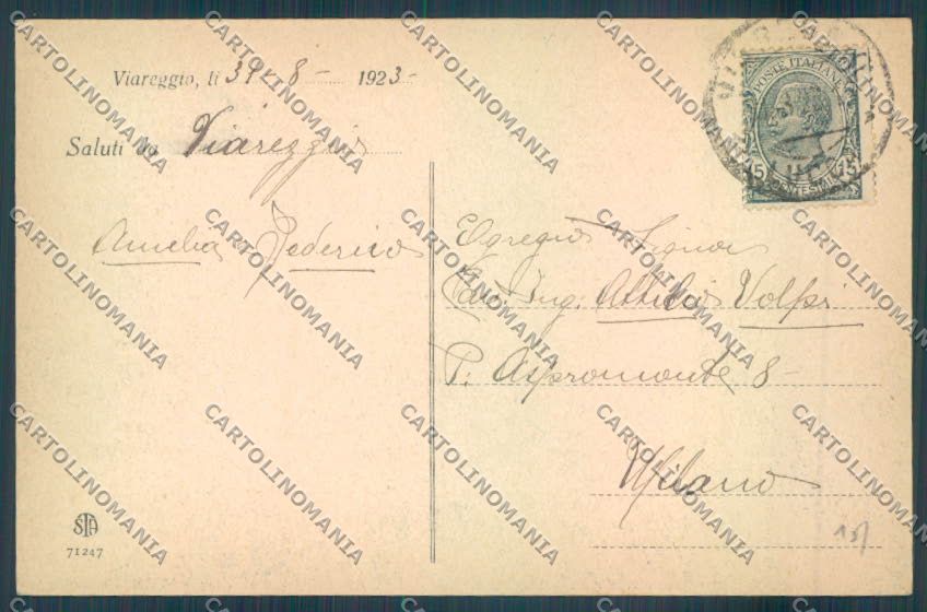 Lucca Viareggio cartolina ZB5610 – retro