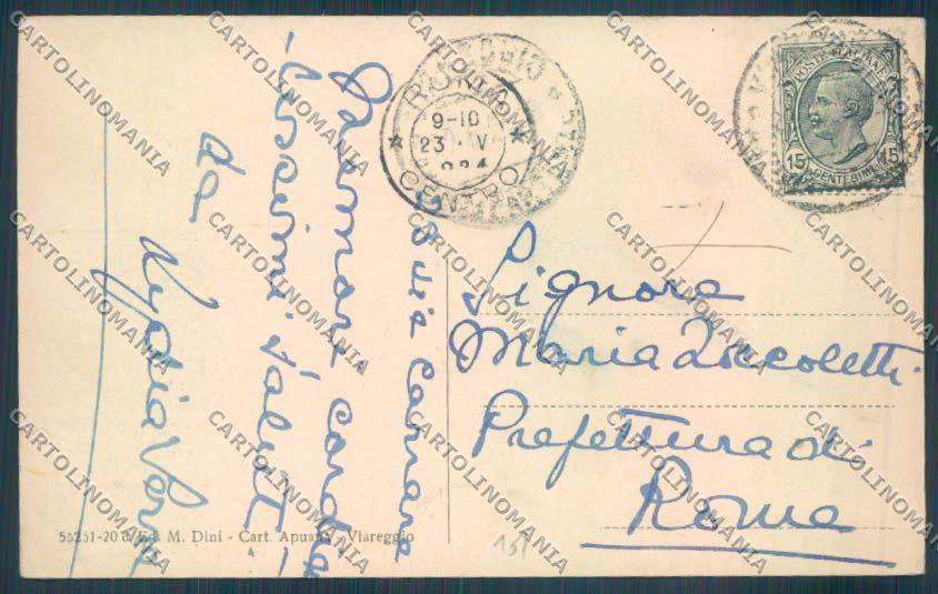 Lucca Viareggio cartolina ZB5615 – retro