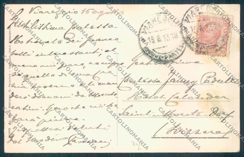 Lucca Viareggio cartolina ZB5627 – retro