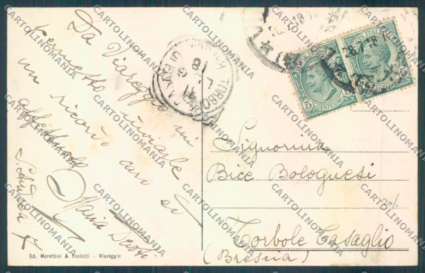 Lucca Viareggio cartolina ZB5642 – retro