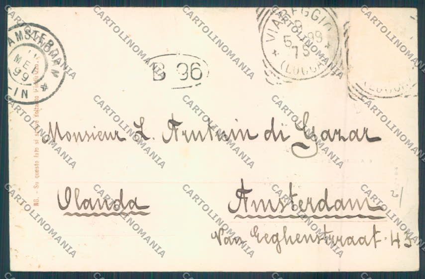 Lucca Viareggio Un Saluto da cartolina ZB5645 – retro