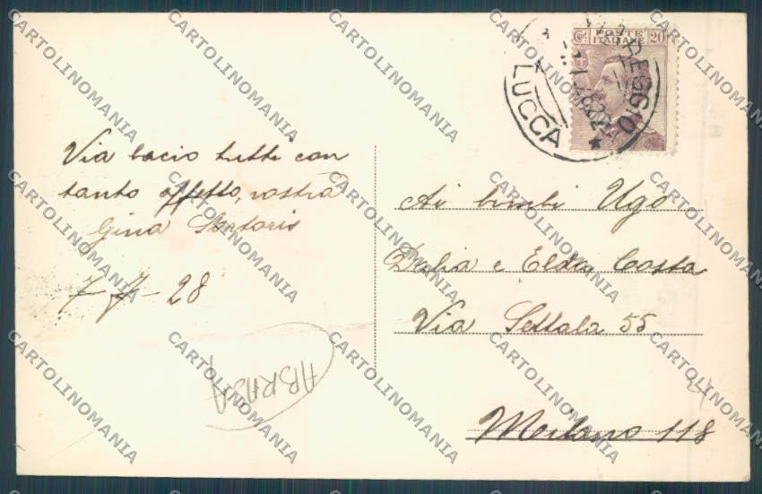 Lucca Viareggio Foto ABRASA cartolina ZB5648 – retro