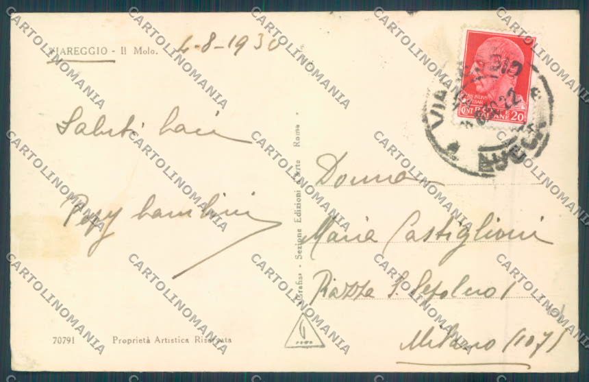Lucca Viareggio Foto cartolina ZB5656 – retro