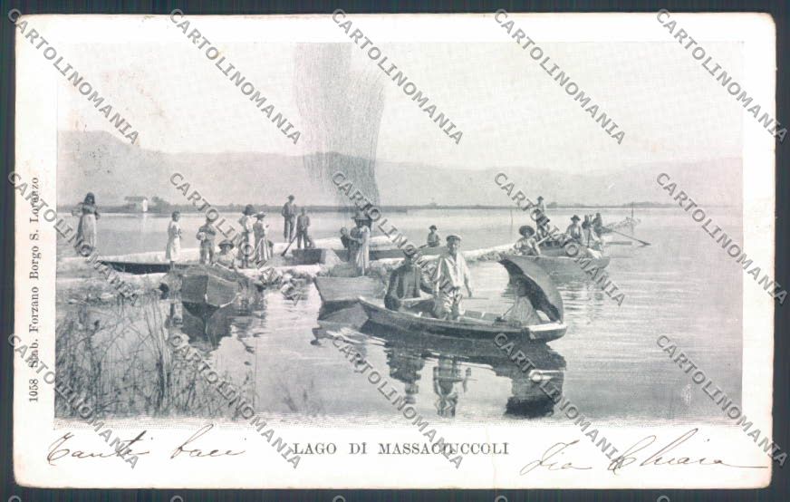 Lucca Viareggio Lago di Massaciuccoli STRAPPO cartolina ZB5663 – fronte