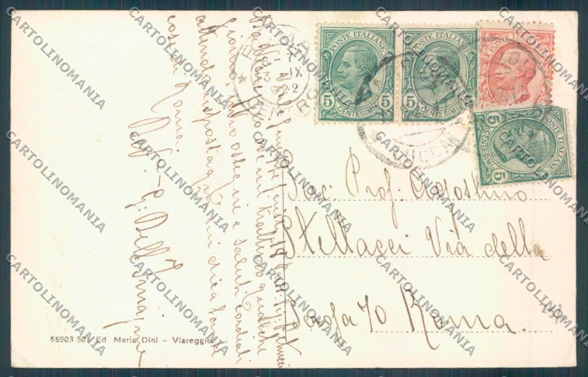Lucca Viareggio Fiumetto cartolina ZB5664 – retro
