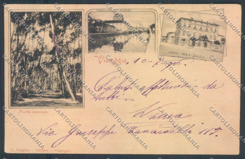 Lucca Viareggio cartolina ZB5667 – fronte