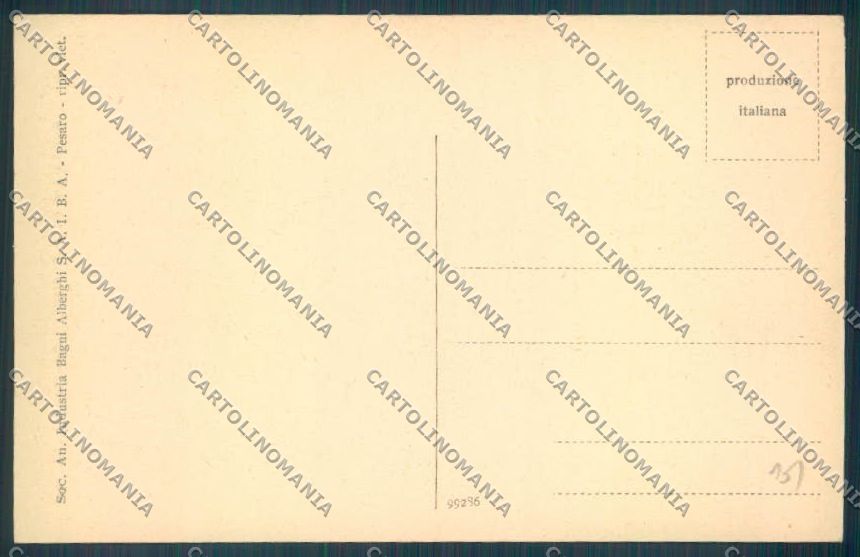 Pesaro Urbino Città cartolina ZB5676 – retro
