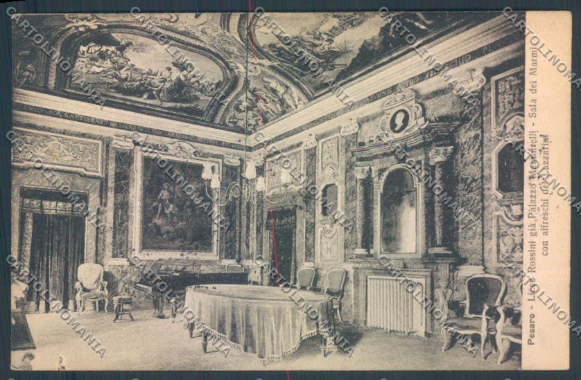 Pesaro Urbino Città Liceo Rossini cartolina ZB5680 – fronte
