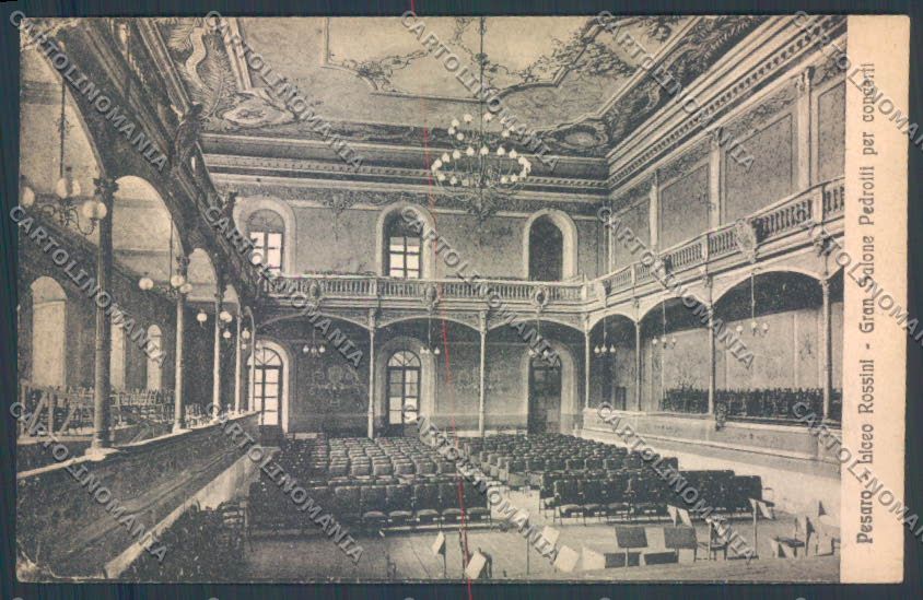 Pesaro Urbino Città Liceo Rossini cartolina ZB5681 – fronte