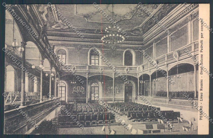 Pesaro Urbino Città Liceo Rossini cartolina ZB5684 – fronte