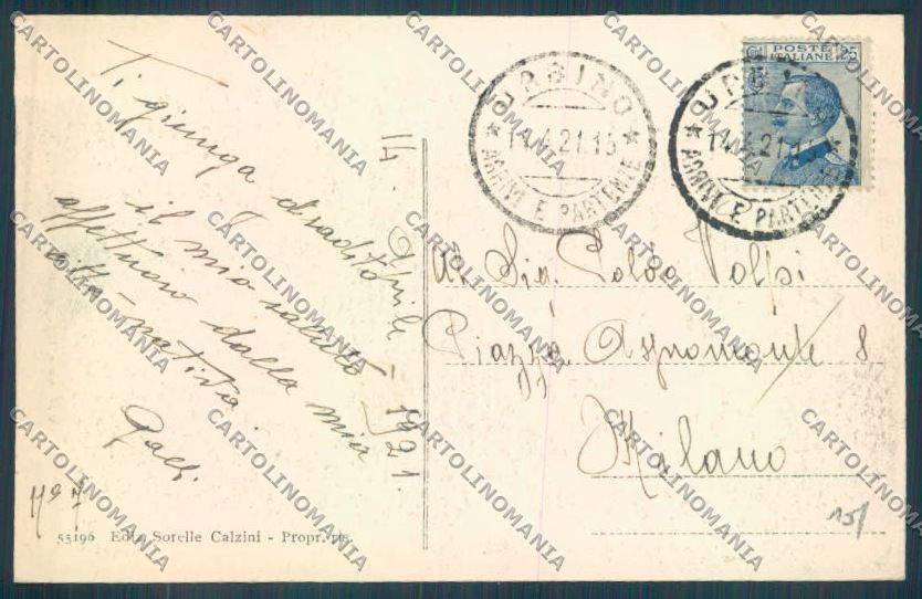 Pesaro Urbino Città cartolina ZB5688 – retro