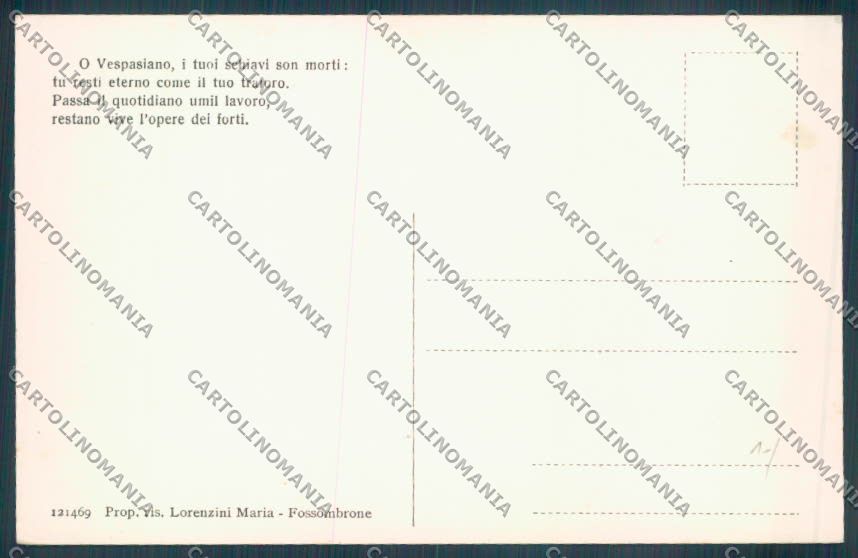 Pesaro Urbino Passo del Furlo Monumento Nazionale cartolina ZB5695 – retro