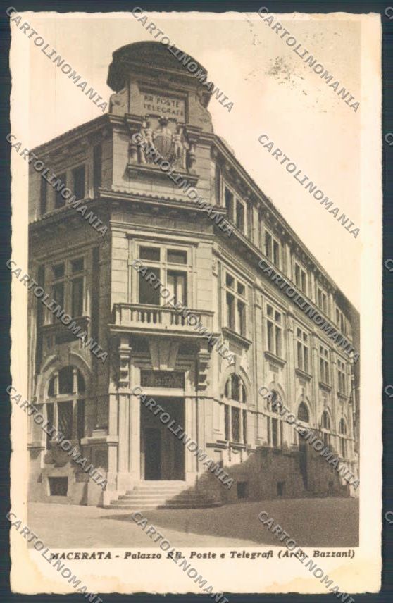 Macerata Città Palazzo delle Poste e Telegrafi cartolina ZB5706 – fronte