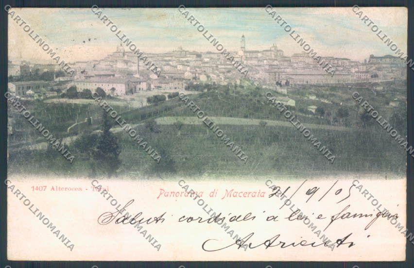 Macerata Città Alterocca 1407 cartolina ZB5708 – fronte