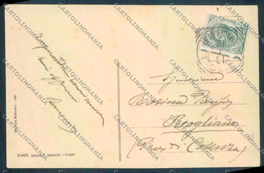 Macerata Cingoli cartolina ZB5713 – retro