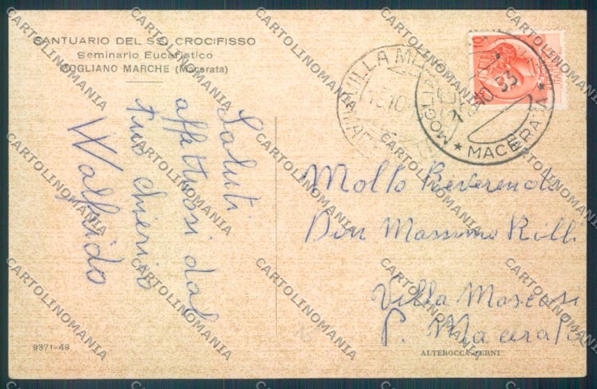 Macerata Mogliano Marche Alterocca cartolina ZB5721 – retro