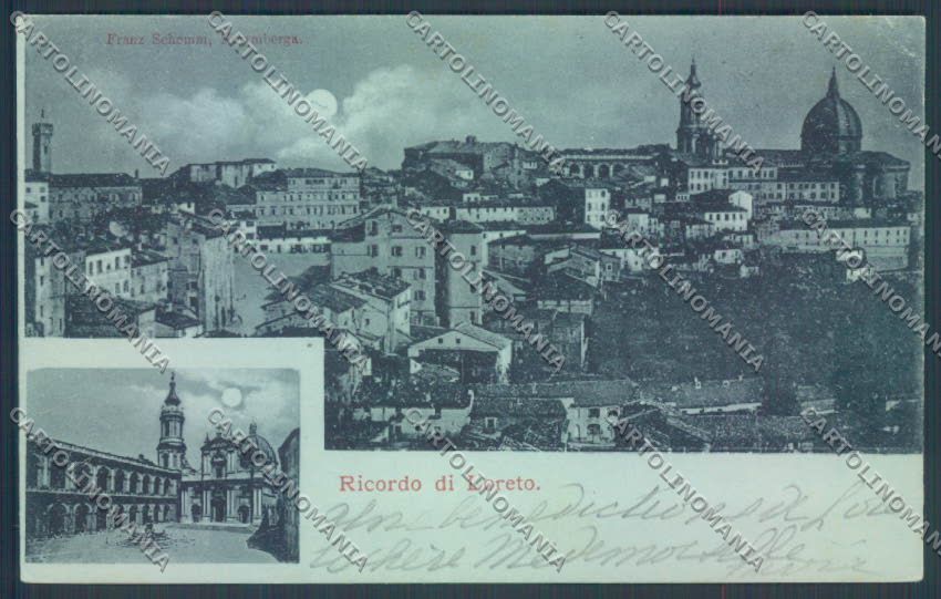 Ancona Loreto Ricordo di Chiaro di Luna cartolina ZB5722 – fronte