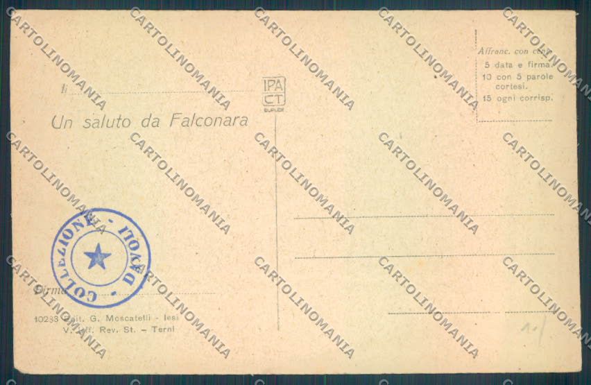 Ancona Falconara cartolina ZB5745 – retro