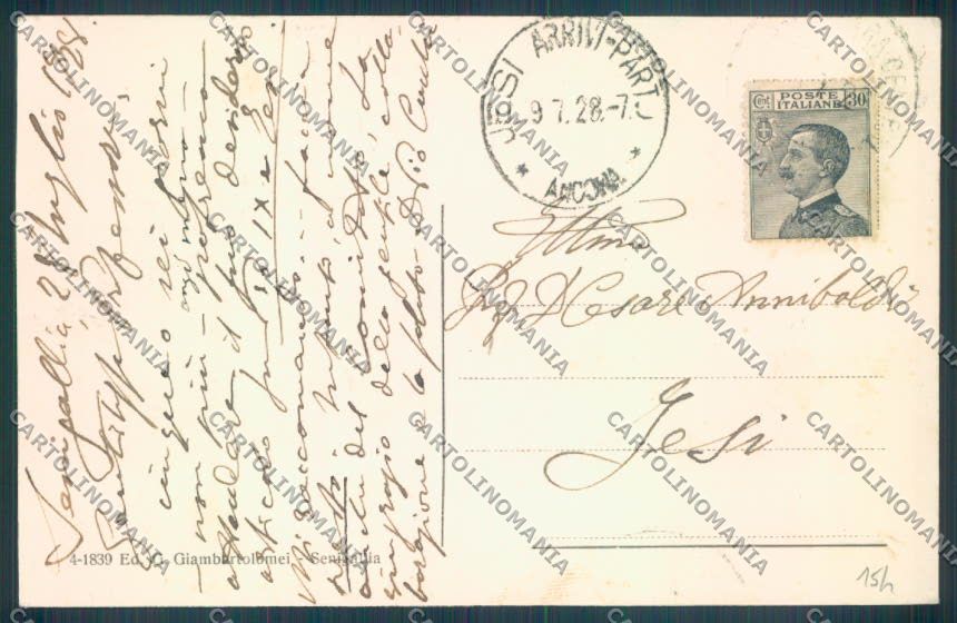 Ancona Senigallia cartolina ZB5752 – retro