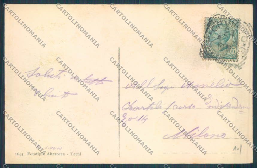 Terni Orvieto Alterocca 1645 cartolina ZB5772 – retro
