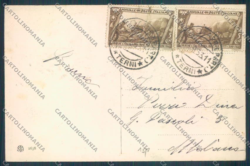 Terni Orvieto Pozzo di San Patrizio cartolina ZB5779 – retro