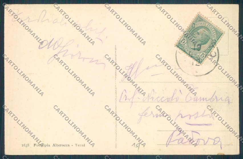 Terni Orvieto Pozzo di San Patrizio cartolina ZB5780 – retro