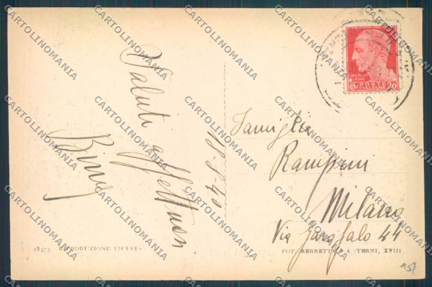 Terni Orvieto cartolina ZB5784 – retro