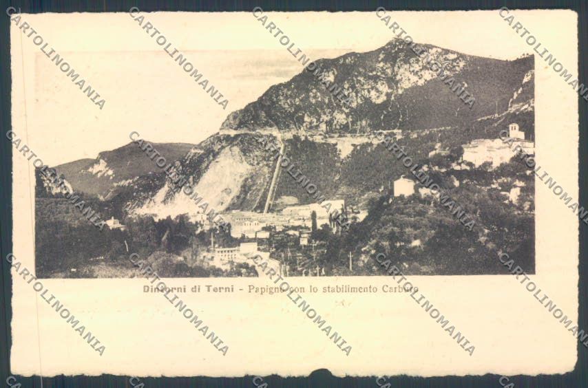 Terni Papigno Stabilimento del Carburo cartolina ZB5792 – fronte
