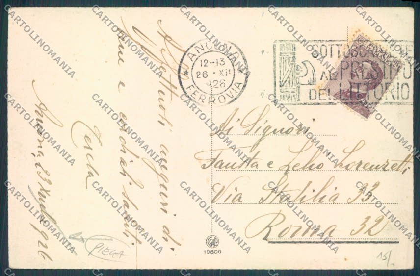 Ancona Città PIEGA cartolina ZB5848 – retro