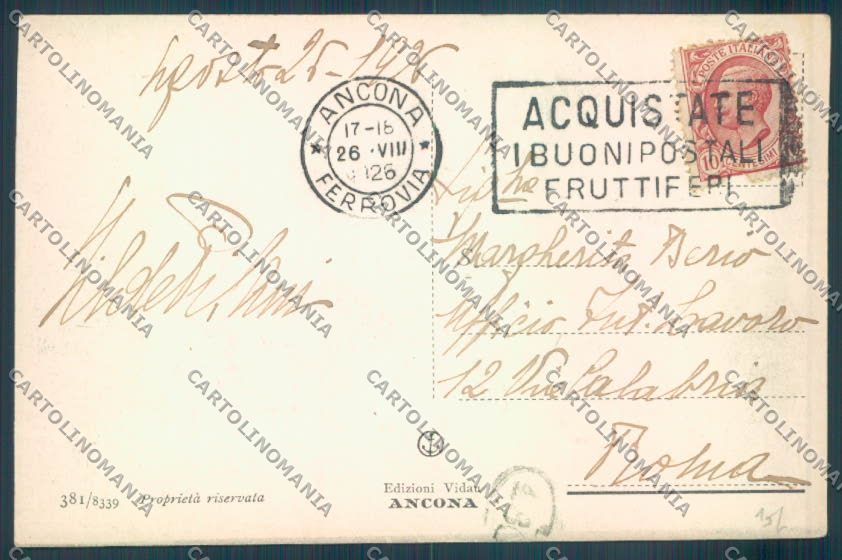 Ancona Città cartolina ZB5860 – retro