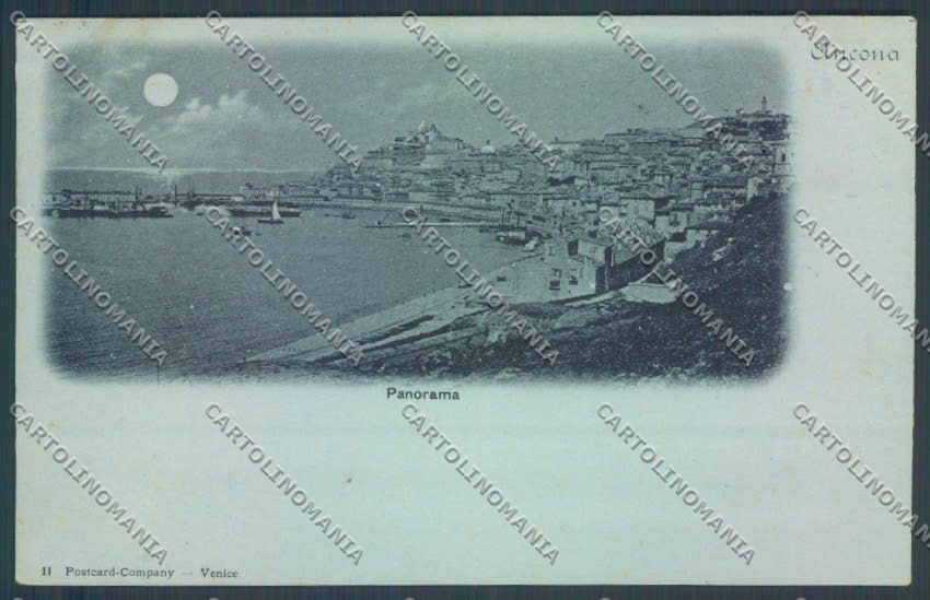 Ancona Città Chiaro di Luna STRAPPO cartolina ZB5870 – fronte