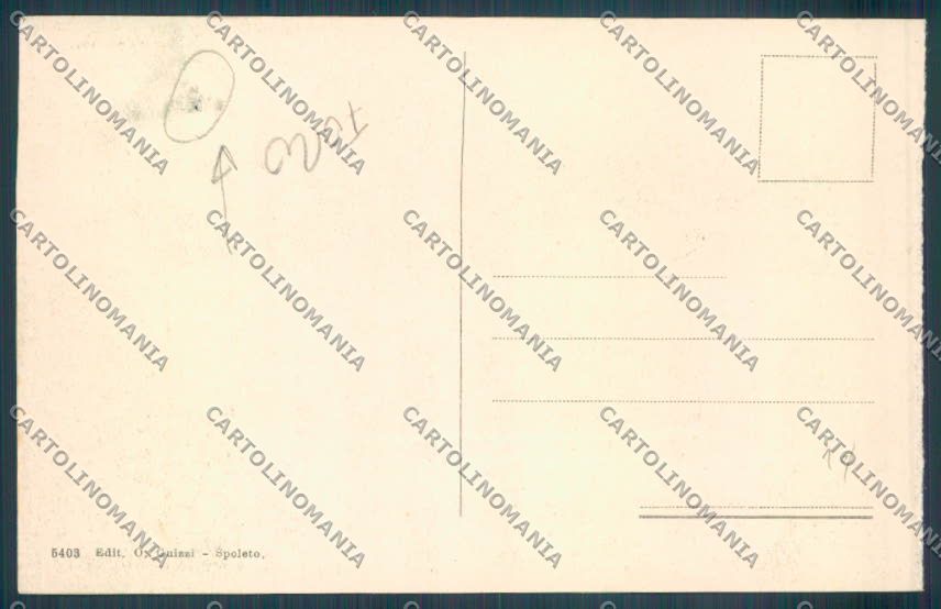 Perugia Spoleto FORO cartolina ZB5907 – retro