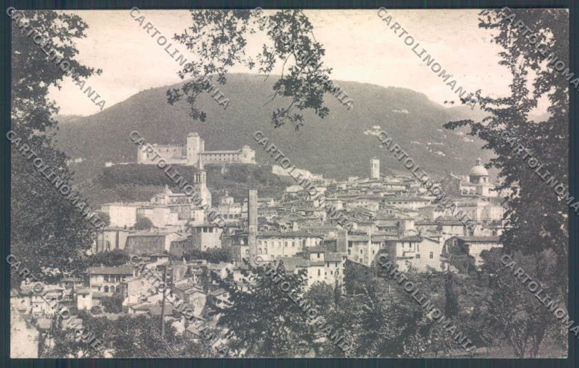 Perugia Spoleto Giosuè Carducci cartolina ZB5909 – fronte