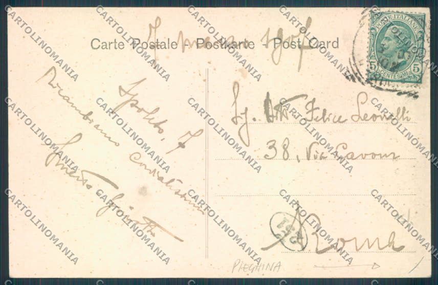 Perugia Spoleto Porta Leonina Alterocca 50 PIEGHINA cartolina ZB5913 – retro
