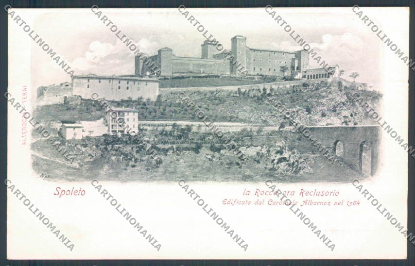 Perugia Spoleto La Rocca ora Reclusorio Alterocca cartolina ZB5914 – fronte