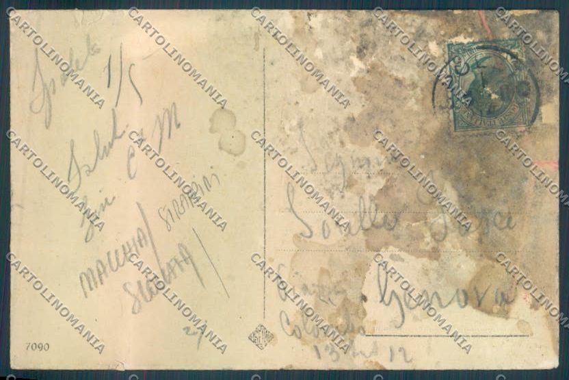 Perugia Spoleto Porta Fuga MACCHIA STRAPPINI SCOLLATA cartolina ZB5920 – retro